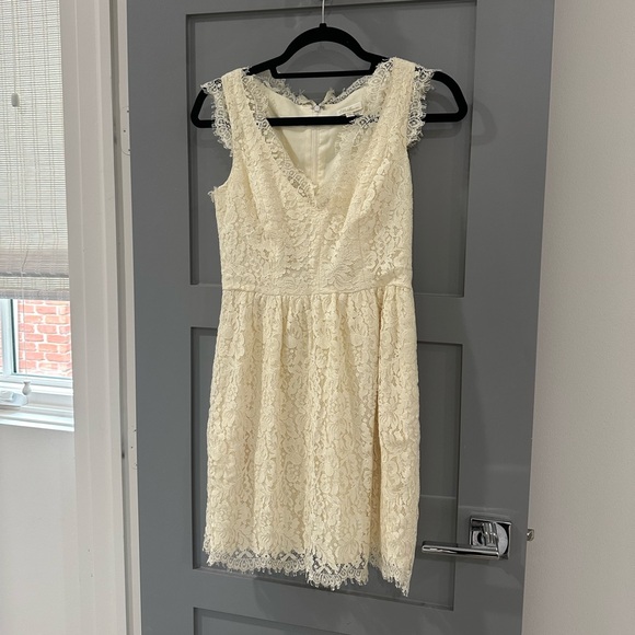 Shoshanna Ivory Lace Dress - Picture 1 of 5